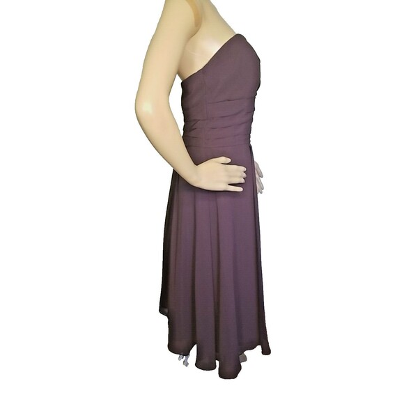Bill Levkoff Strapless Formal Dress Womens 16 Fitted Bodice Chiffon Type EC  T38 - Picture 2 of 5